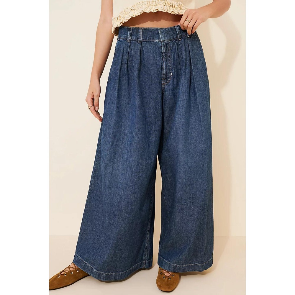 Free People We The Free Scout Wide Leg Jeans [Size Large] [NWT